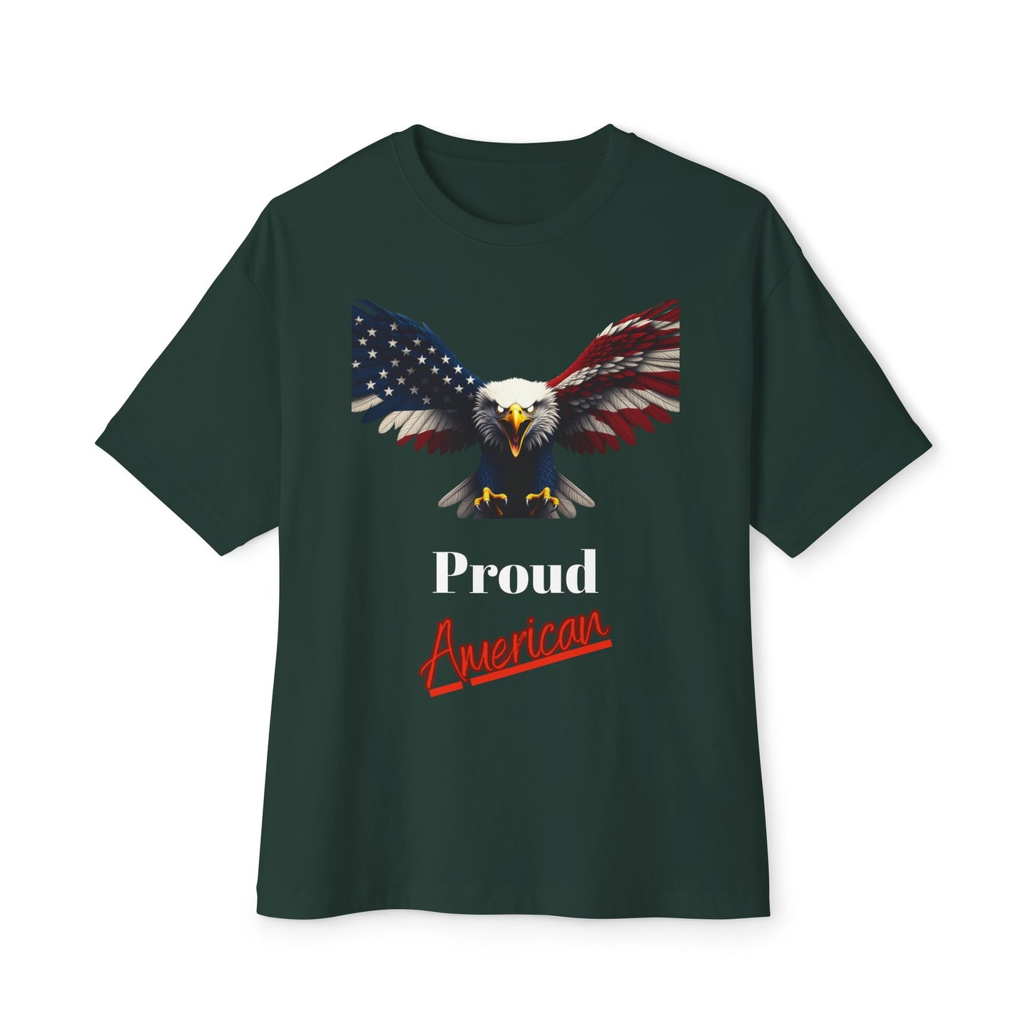 Proud American Patriotic Eagle on a Premium Tee