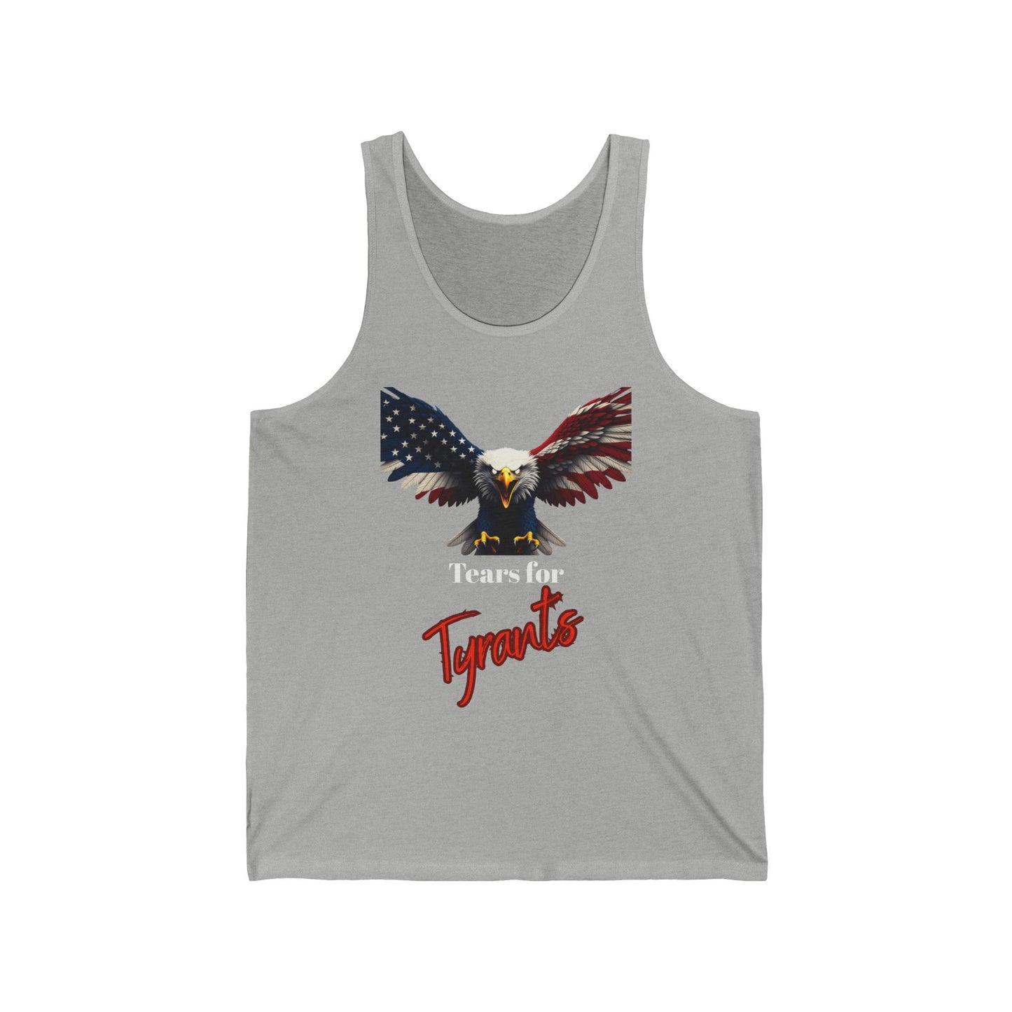 Tears For Tyrants Patriotic Eagle on a Premium Tank Top