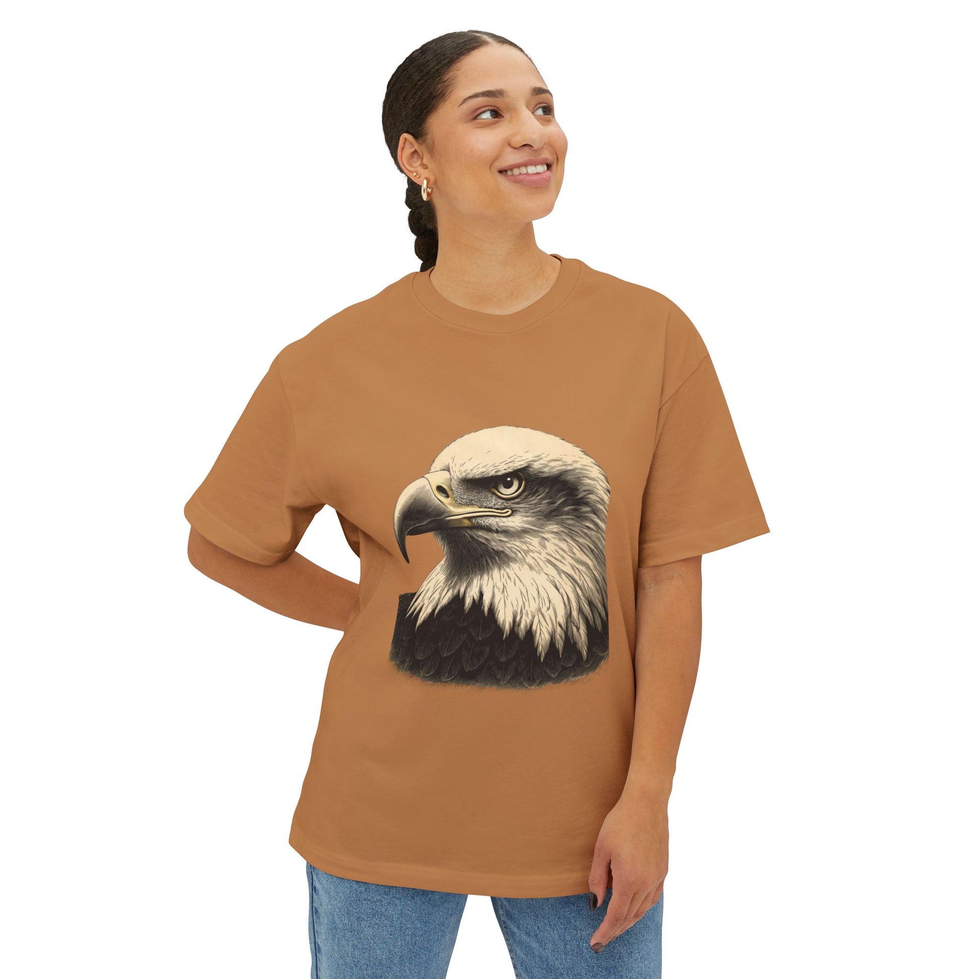 Engraved Eagle Head – Premium Tee