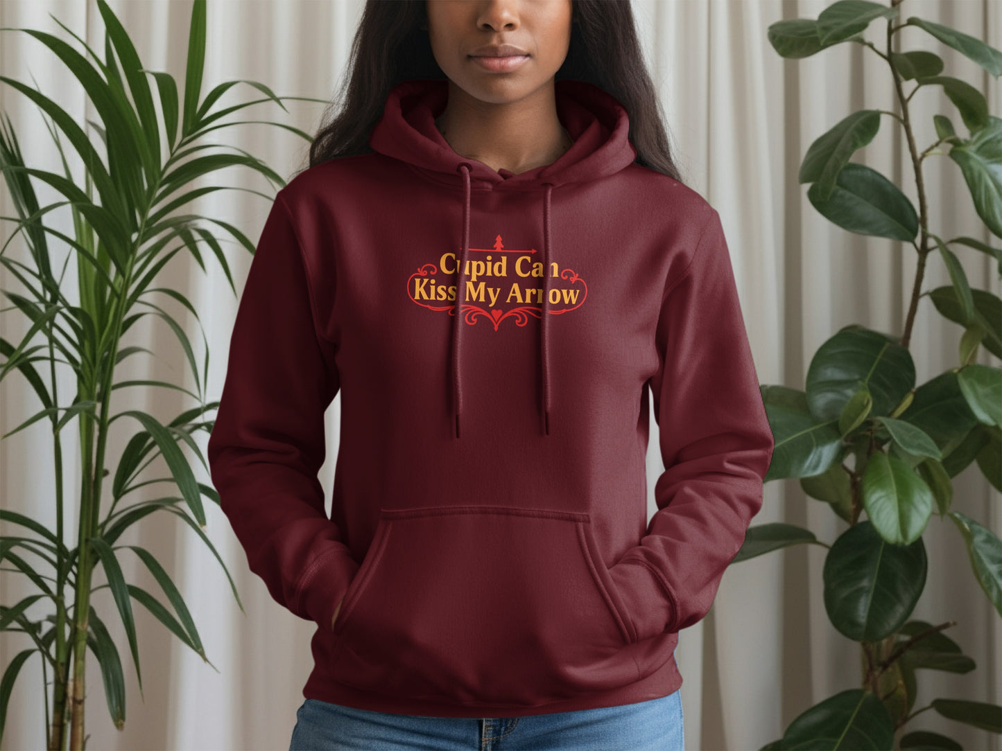 Cupid Can Kiss My Arrow Graphic Hoodie Product