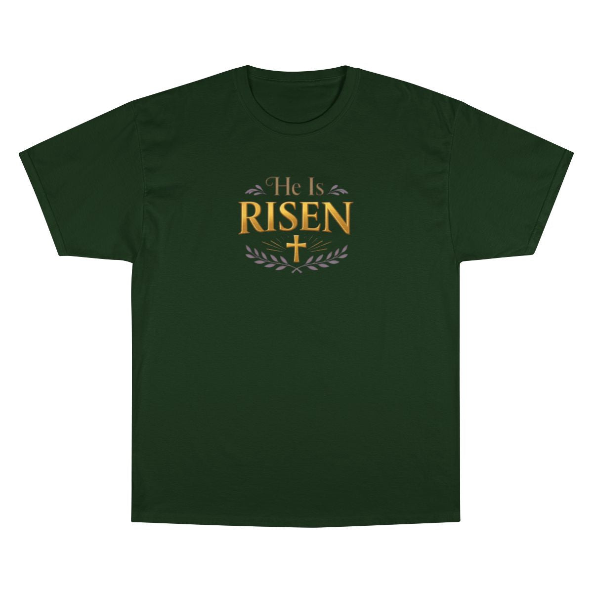 He Is RISEN Holy Cross Easter T-shirt product type
