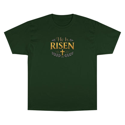 He Is RISEN Holy Cross Easter T-shirt product type