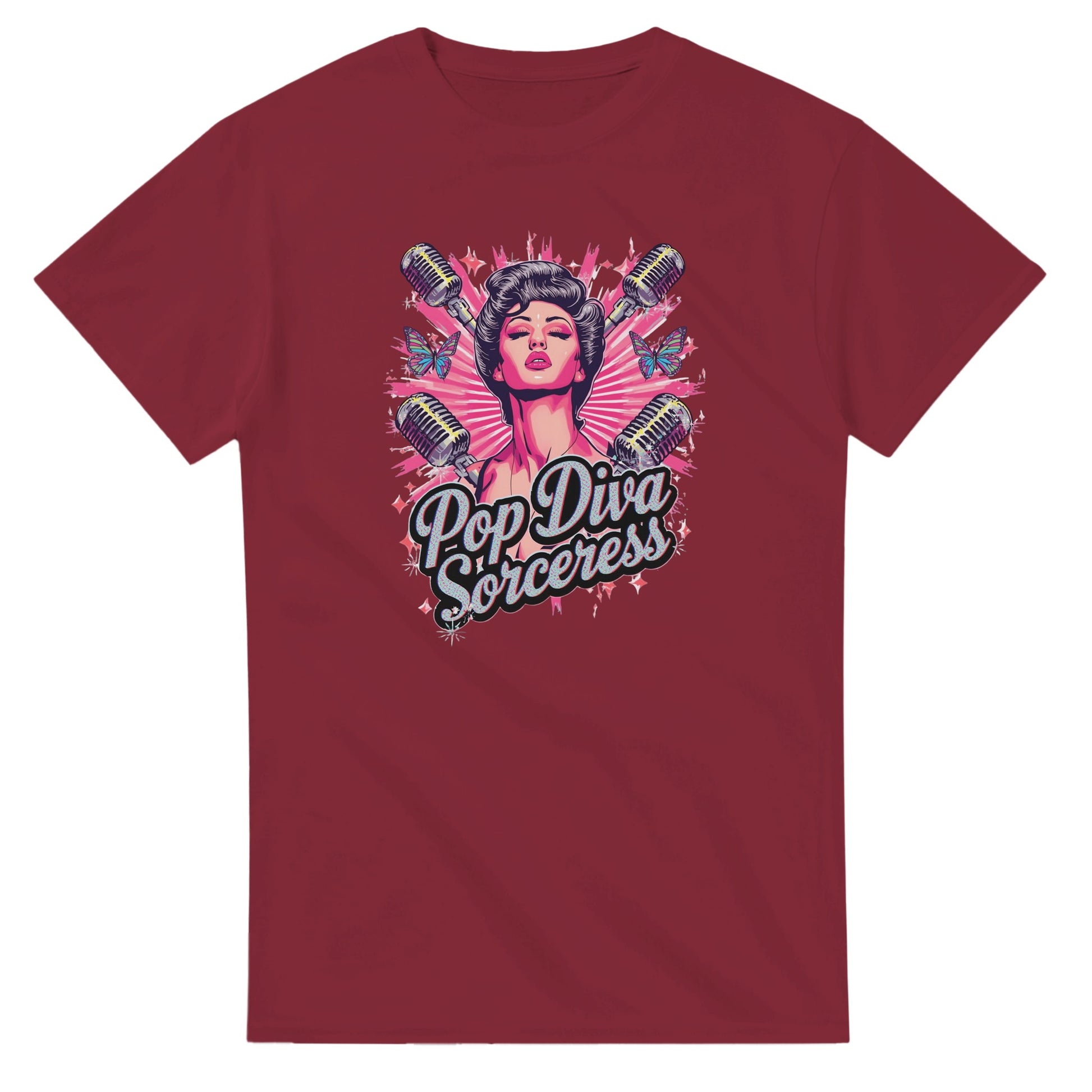 Pop Diva Sorceress graphic design on a Heavyweight T-shirt