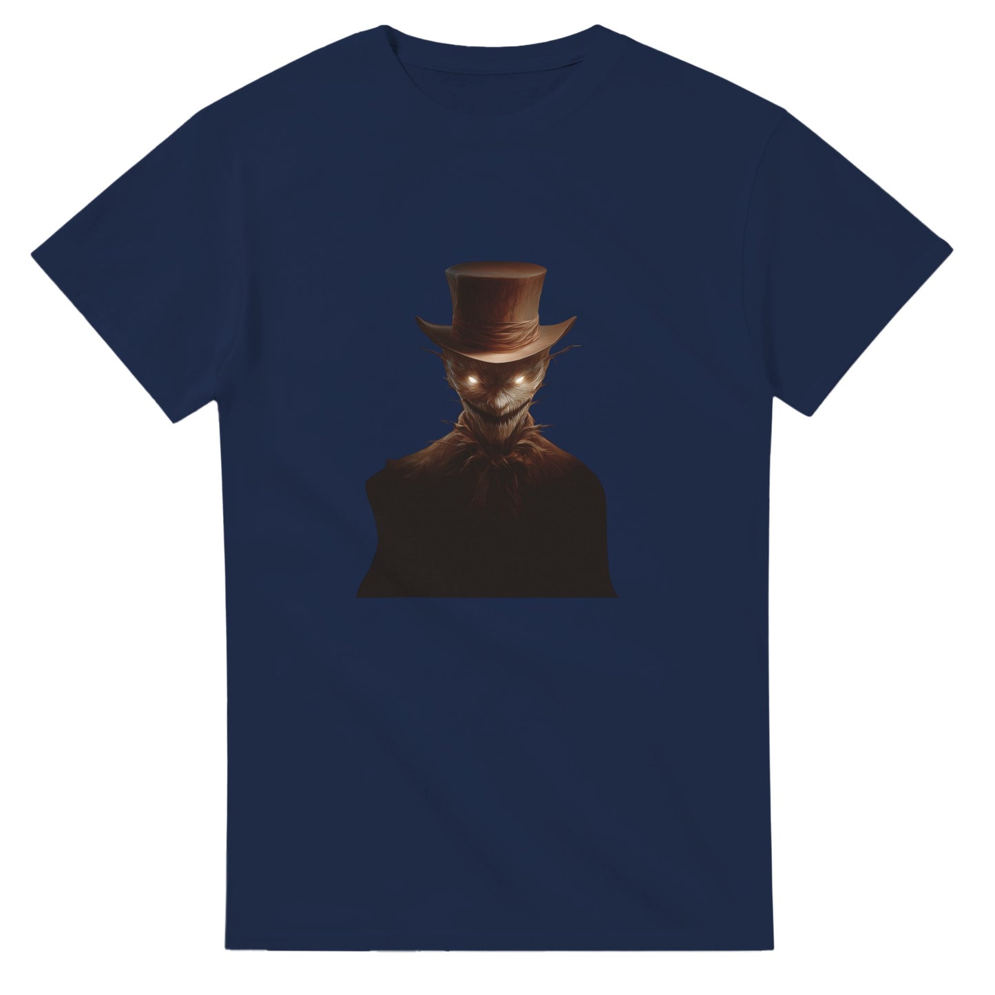 Mysterious Scarecrow Glowing Eyes on a Heavyweight T-shirt