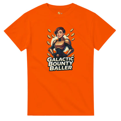 Galactic Bounty Baller graphic design on a Heavyweight T-shirt