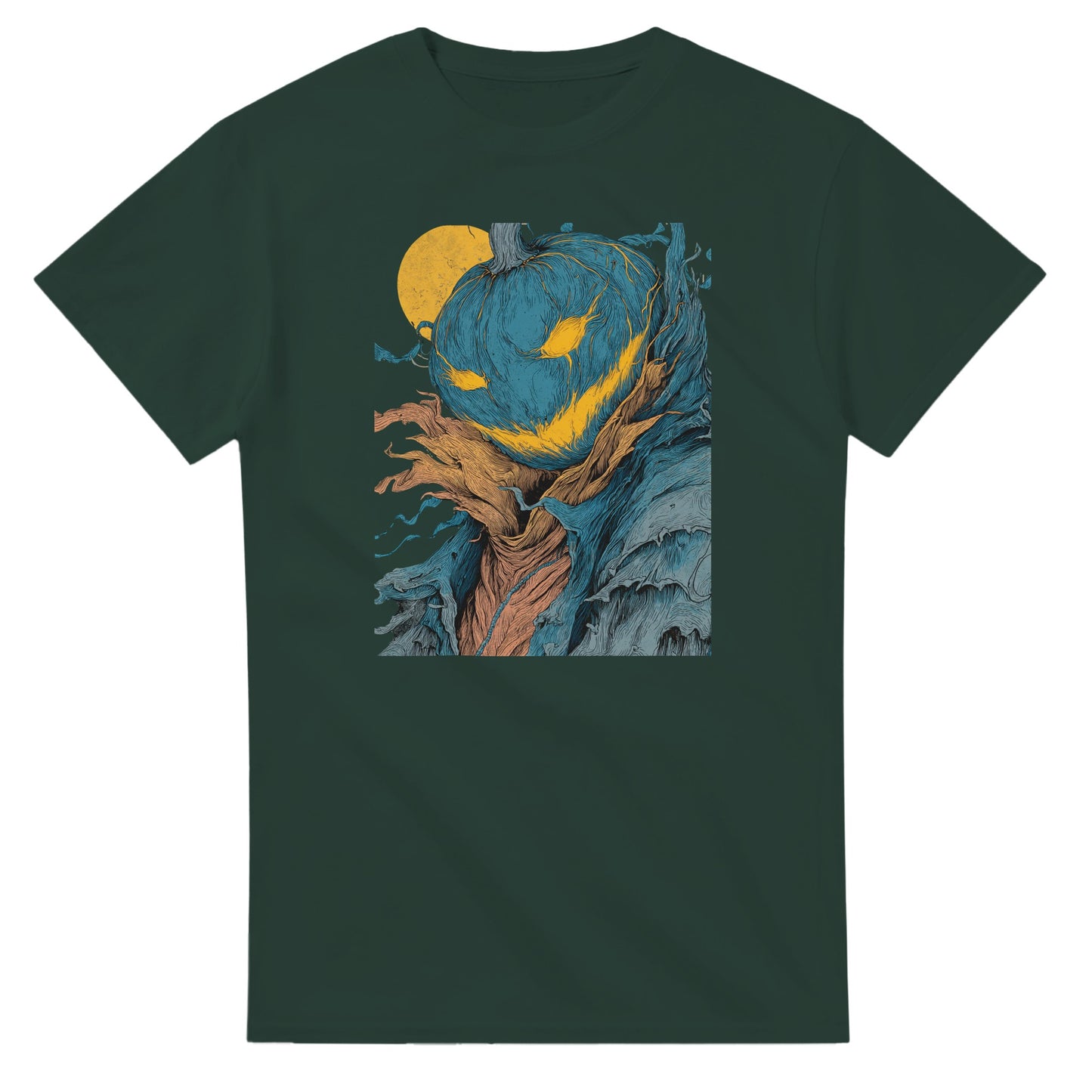 Mysterious Jack-o'-Lantern on a Heavyweight T-shirt
