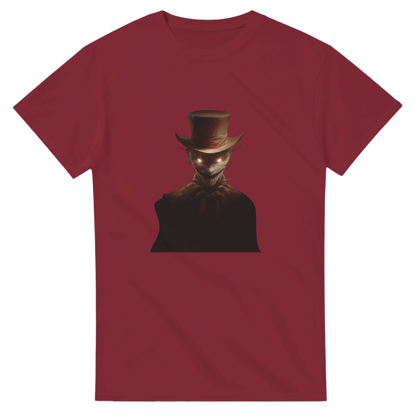 Mysterious Scarecrow Glowing Eyes on a Heavyweight T-shirt