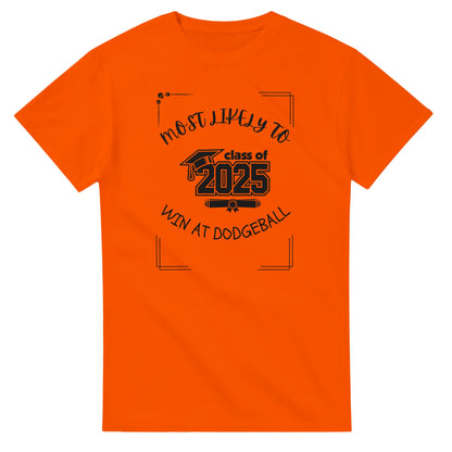 Most Likely To' high school design on a Heavyweight T-shirt 