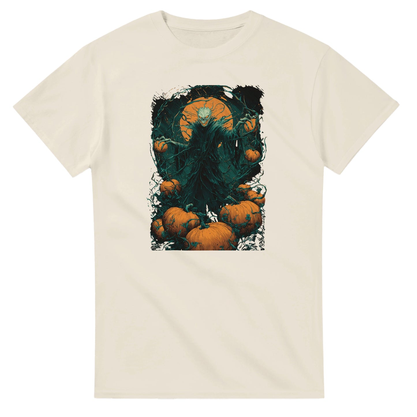 Spooky Pumpkin King on a Heavyweight T-shirt