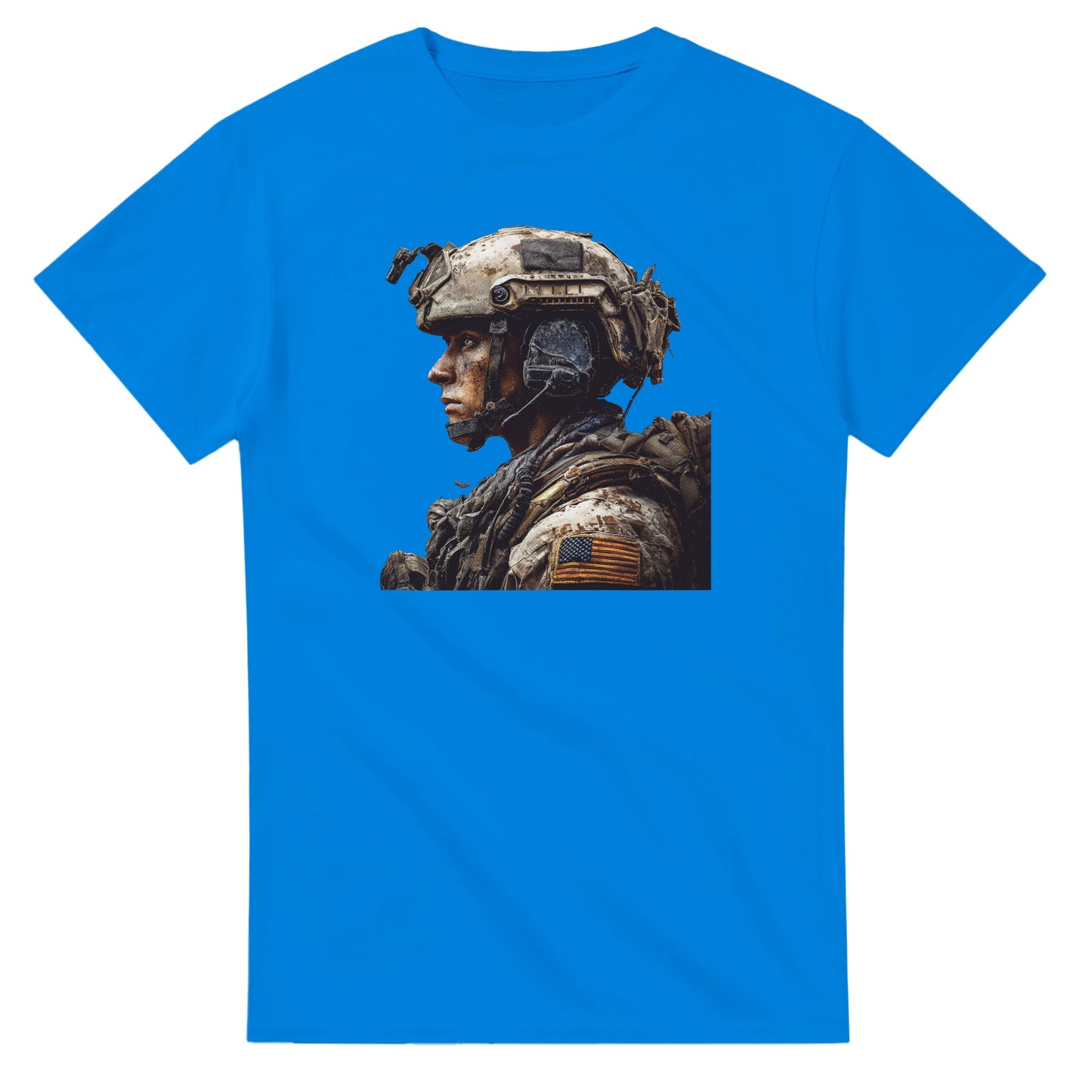 Rugged Patriot on a heavyweight t-shirt