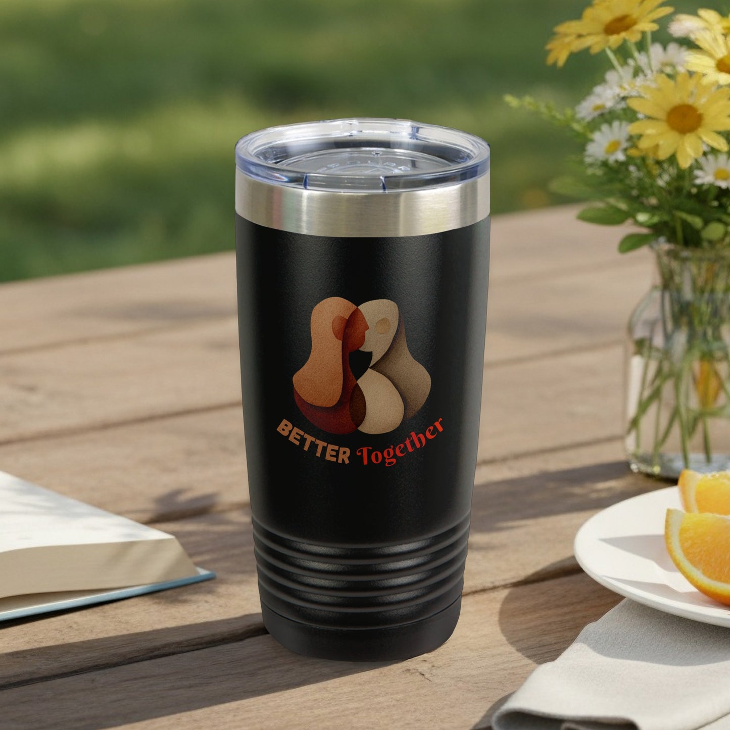 Better Together Artistic Design Insulated Tumbler