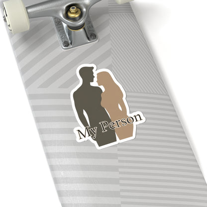 My Person Silhouette Sticker for Your Skateboard Decor