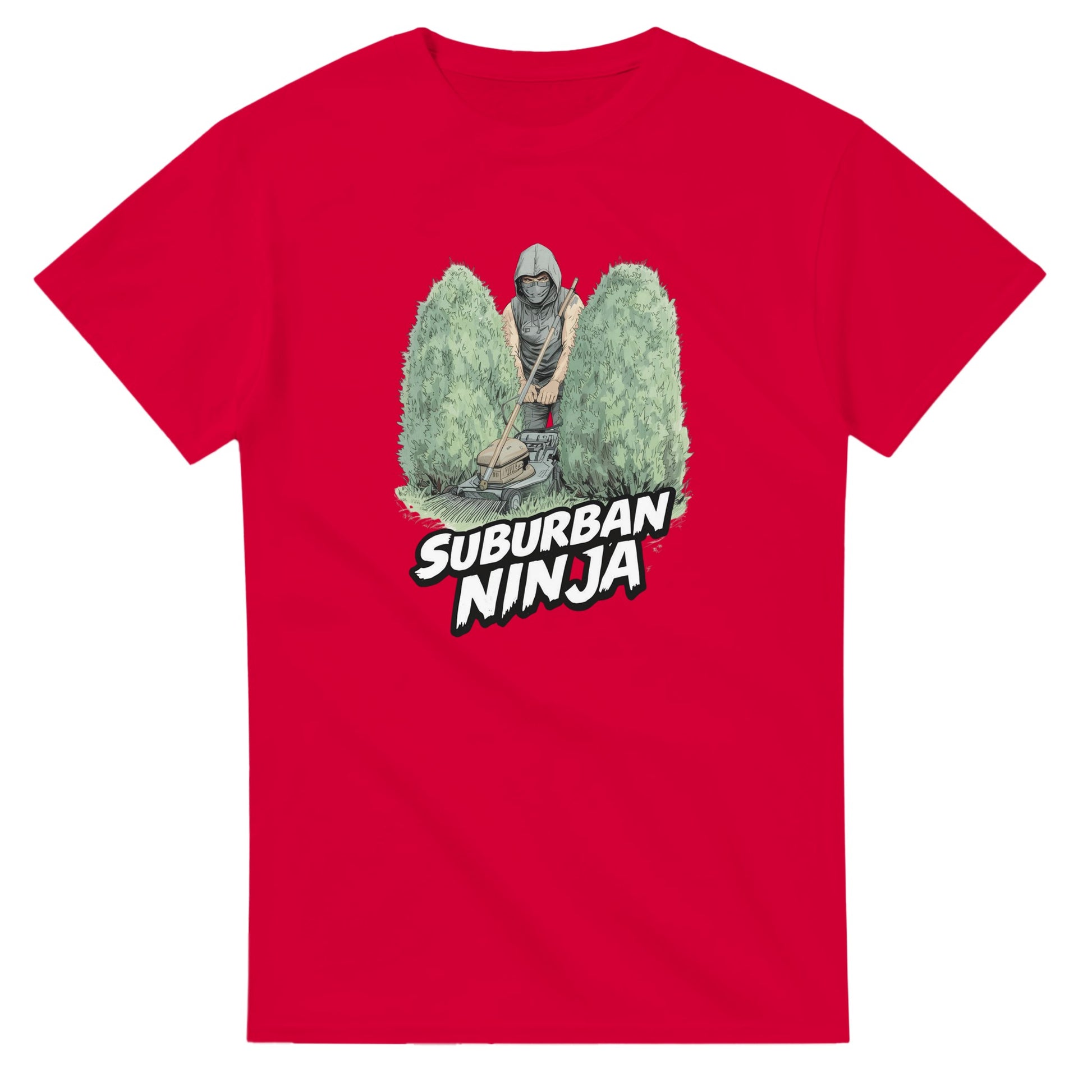 Suburban Ninja graphic design on a Heavyweight T-shirt