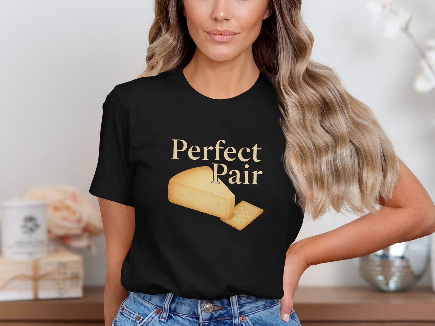 Perfect Pair Cheese and Crackers Graphic T-shirt