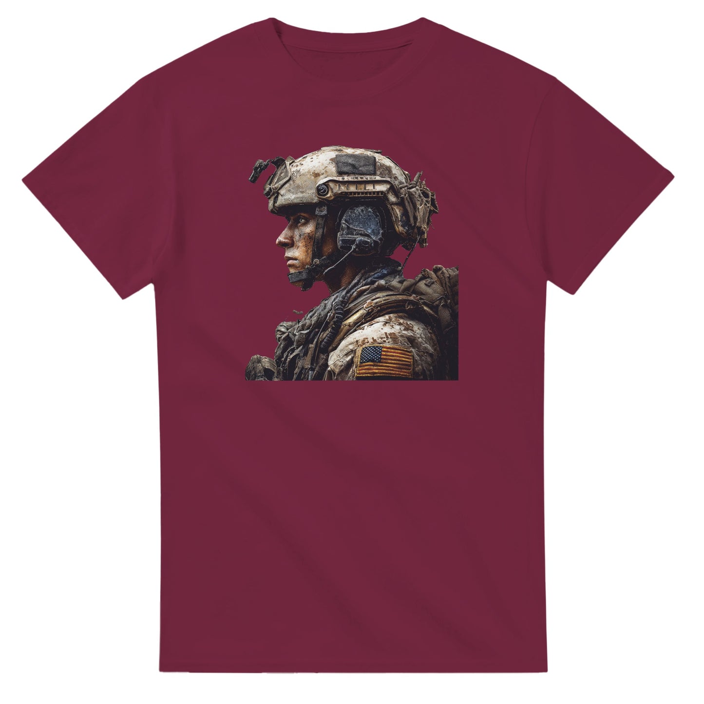 Rugged Patriot on a heavyweight t-shirt