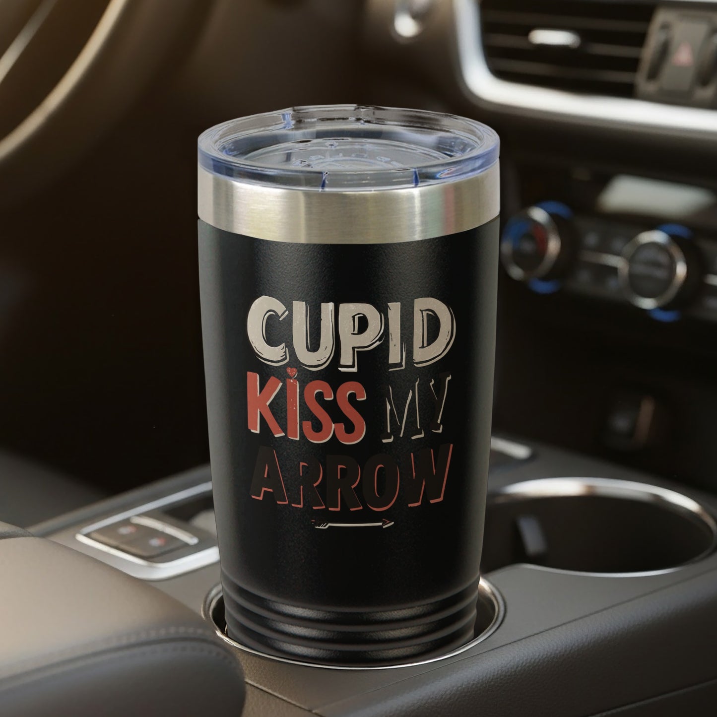 Cupid Kiss My Arrow Insulated Travel Tumbler for Drinks