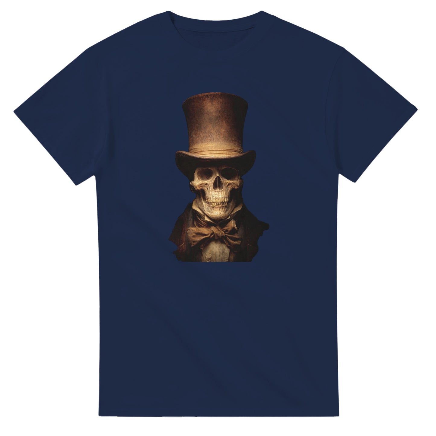 Victorian Gentleman Skull on a Heavyweight T-shirt