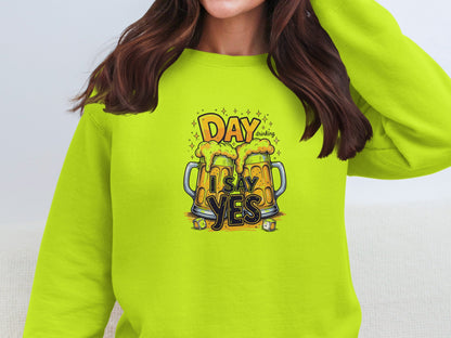 DAY drinking I SAY YES Funny Beer Mug Design product type
Day Drinking, I Say Yes, Beer Mug, Funny Drinking, Party Wear, Celebration, Beer Lover, Drinking Humor, Pub Crawl, Graphic Sweatshirt, Crewneck Top, Beverage Theme, Gift Idea, Casual Fashion, Weekend Vibes, Alcohol Design, Beer Culture, Happy Hour, Novelty Apparel, Drink Up