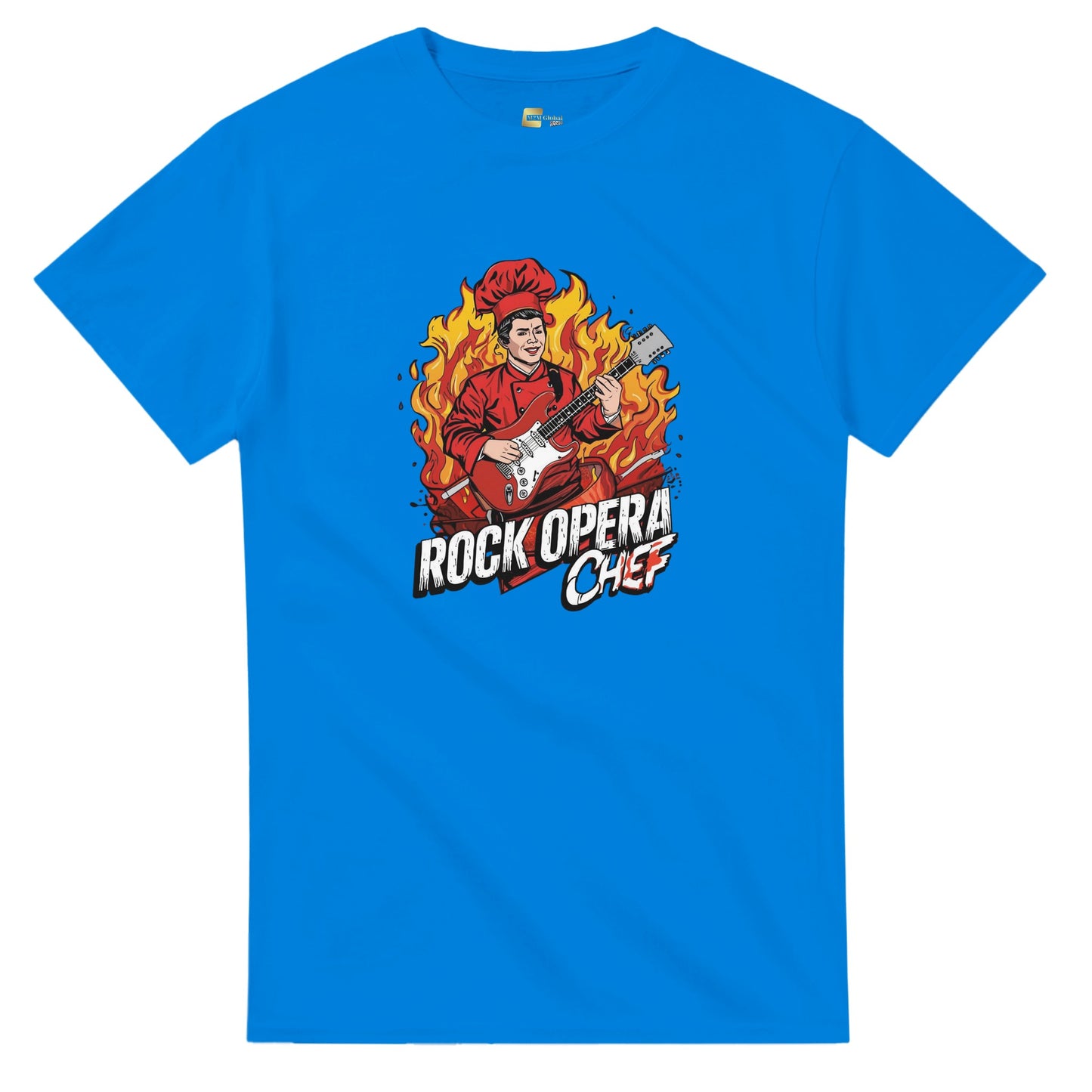 Rock Opera Chef graphic design on a Heavyweight T-shirt
