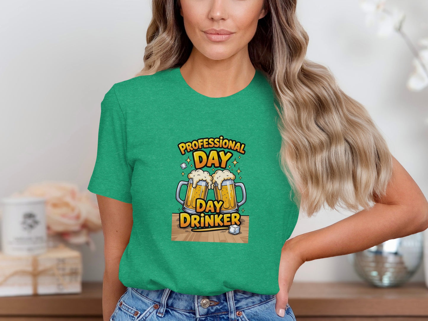 Professional Day Drinker Graphic Tee Shirt