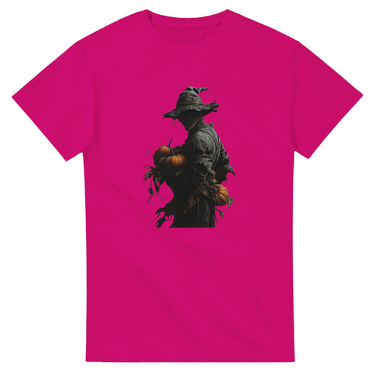 Spooky Pumpkin Scarecrow on a Heavyweight T-shirt