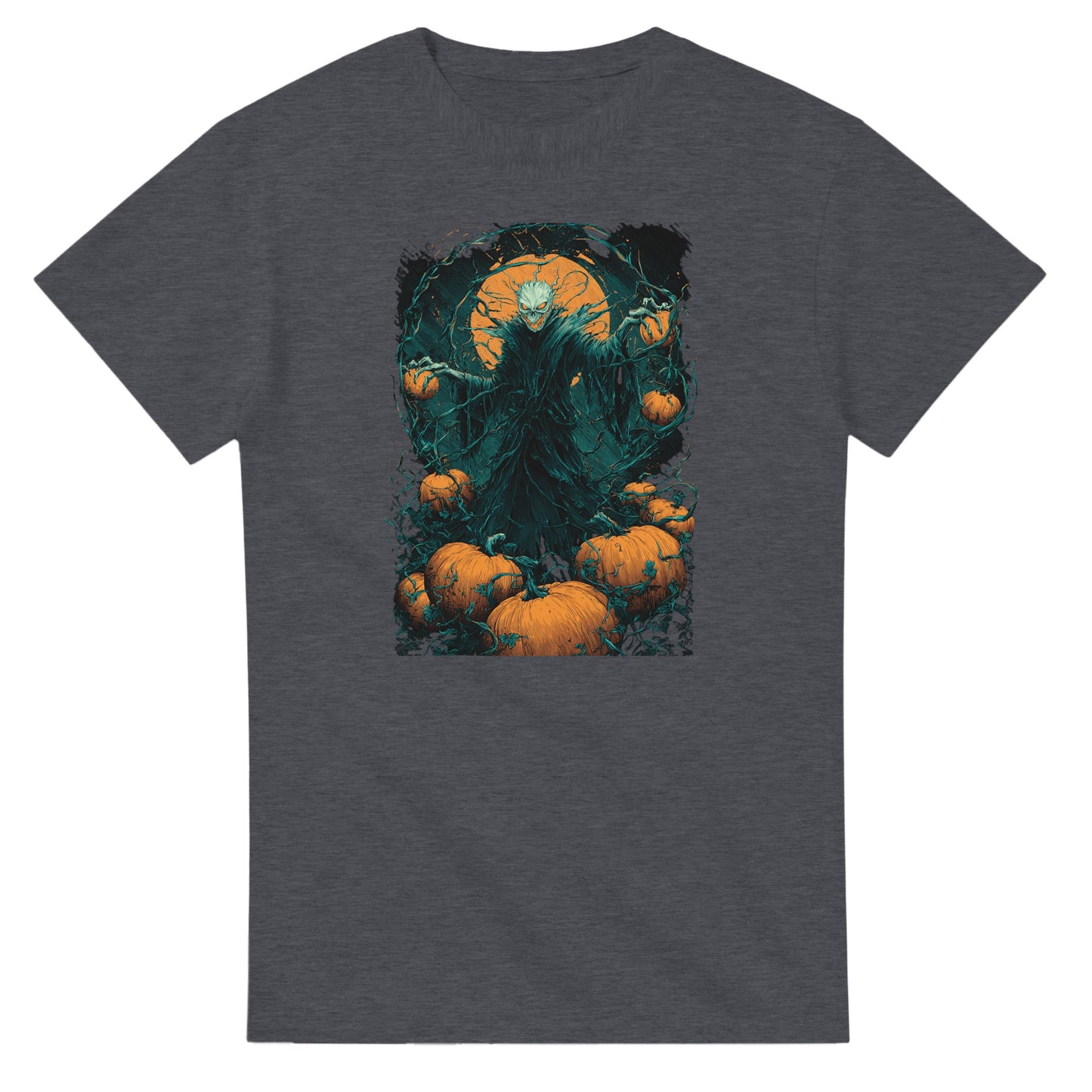 Spooky Pumpkin King on a Heavyweight T-shirt