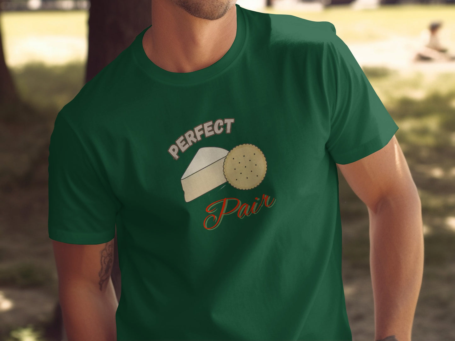 Perfect Pair Cheese and Cracker Graphic T-Shirt