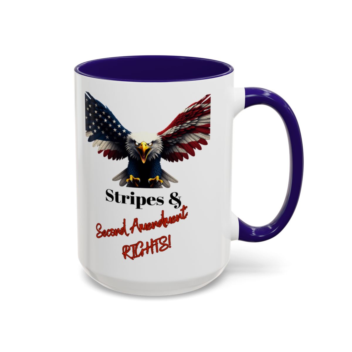 Stripes & Second Amendment Rights Patriotic Mug