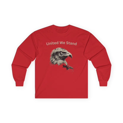 United We Stand text on a Long-Sleeve Tee