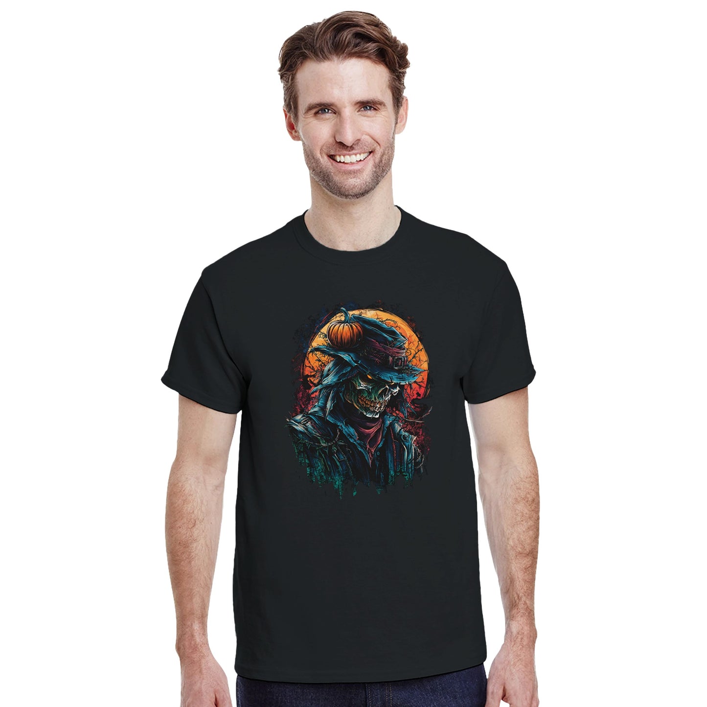 Sinister Scarecrow on a Heavyweight T-shirt