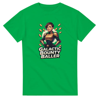 Galactic Bounty Baller graphic design on a Heavyweight T-shirt