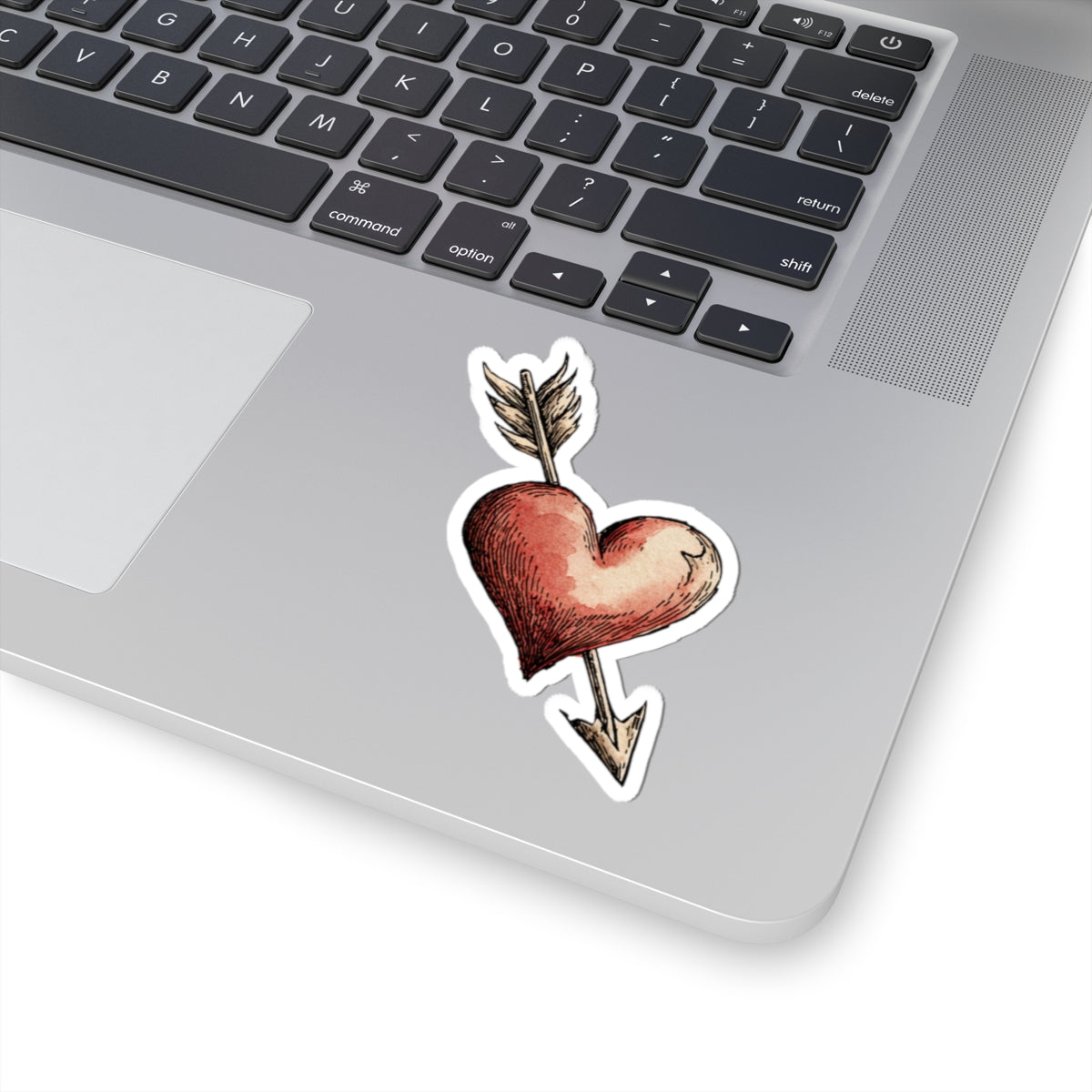 Heart with Arrow Sticker for Laptops and Notebooks