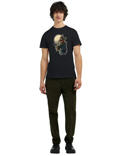 Ghoulishly Good Pumpkin Scarecrow on a Heavyweight T-shirt