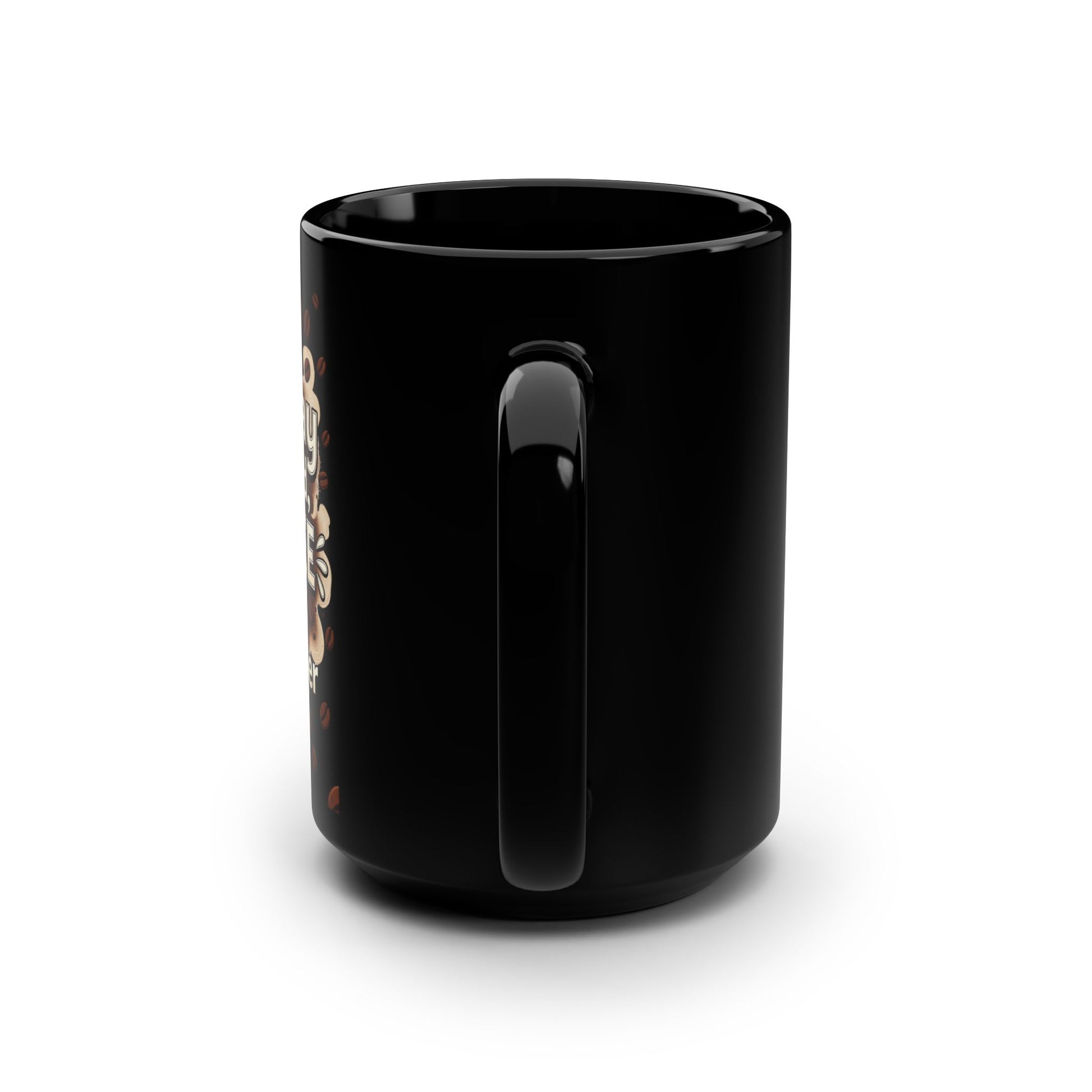 Monday Knocked, COFFEE Said, I'll Answer on a Black Mug 15oz