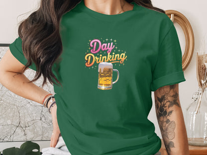 Day Drinking Graphic T-Shirt for Fun Casual Wear