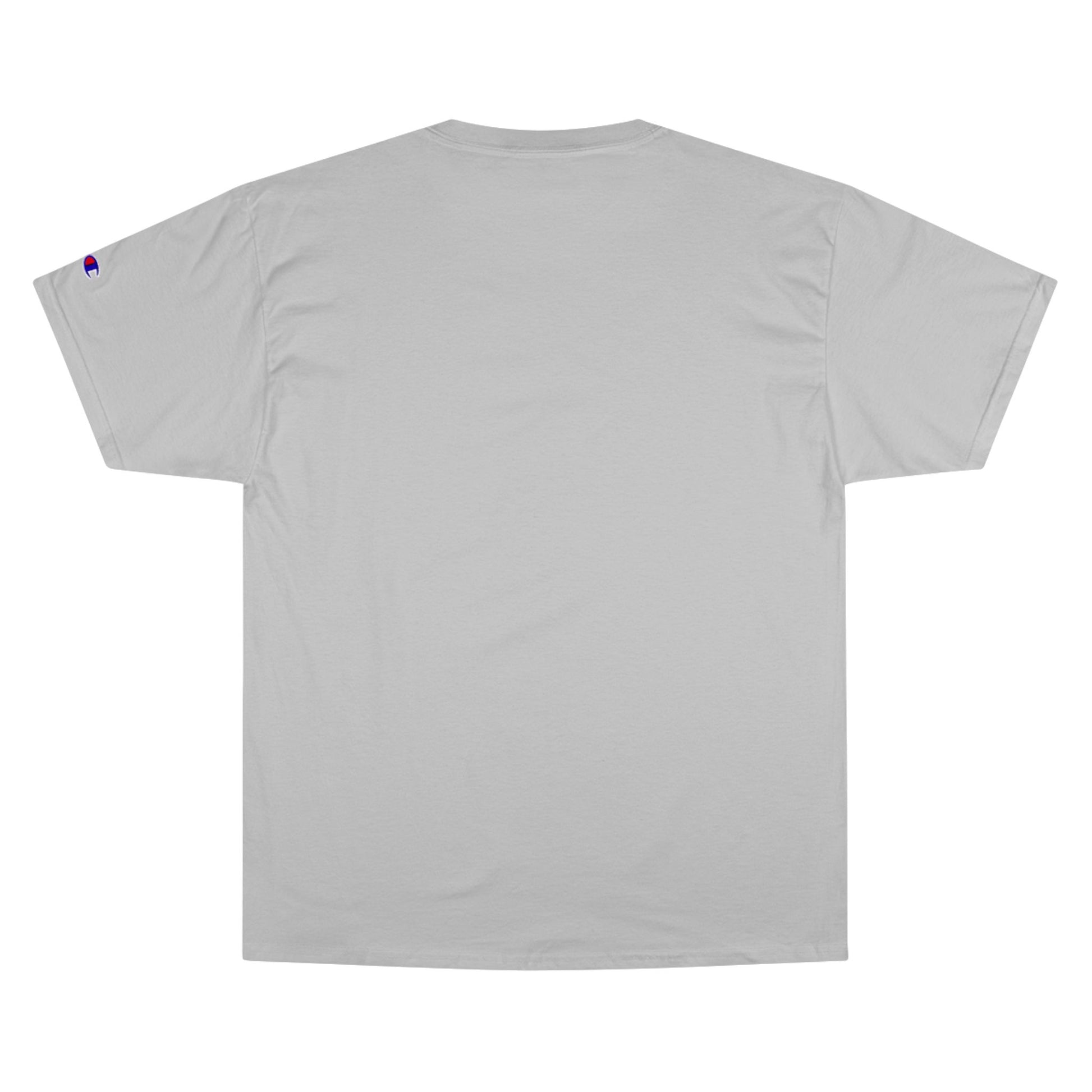Home of the Brave text below an eagle head on a Champion Tee
