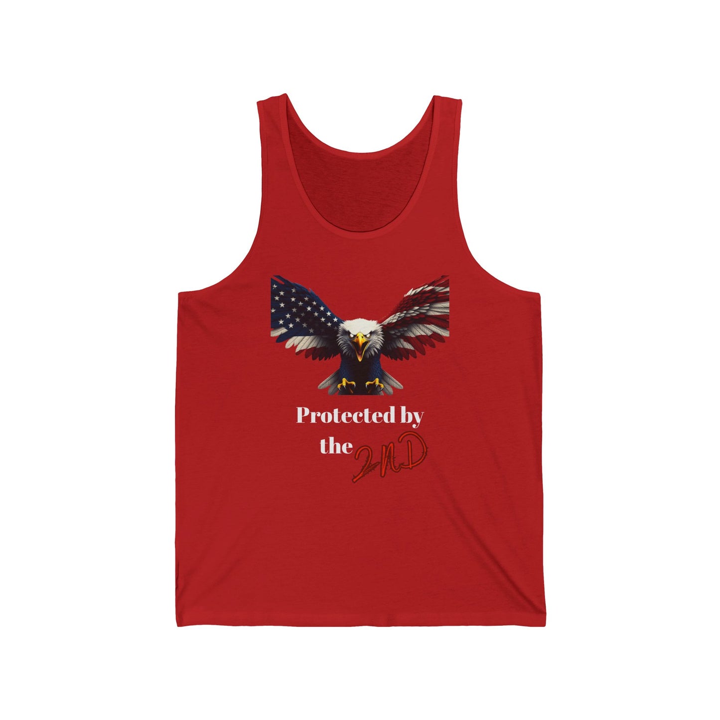 Protected By The 2nd Patriotic Eagle - Premium Tank Top