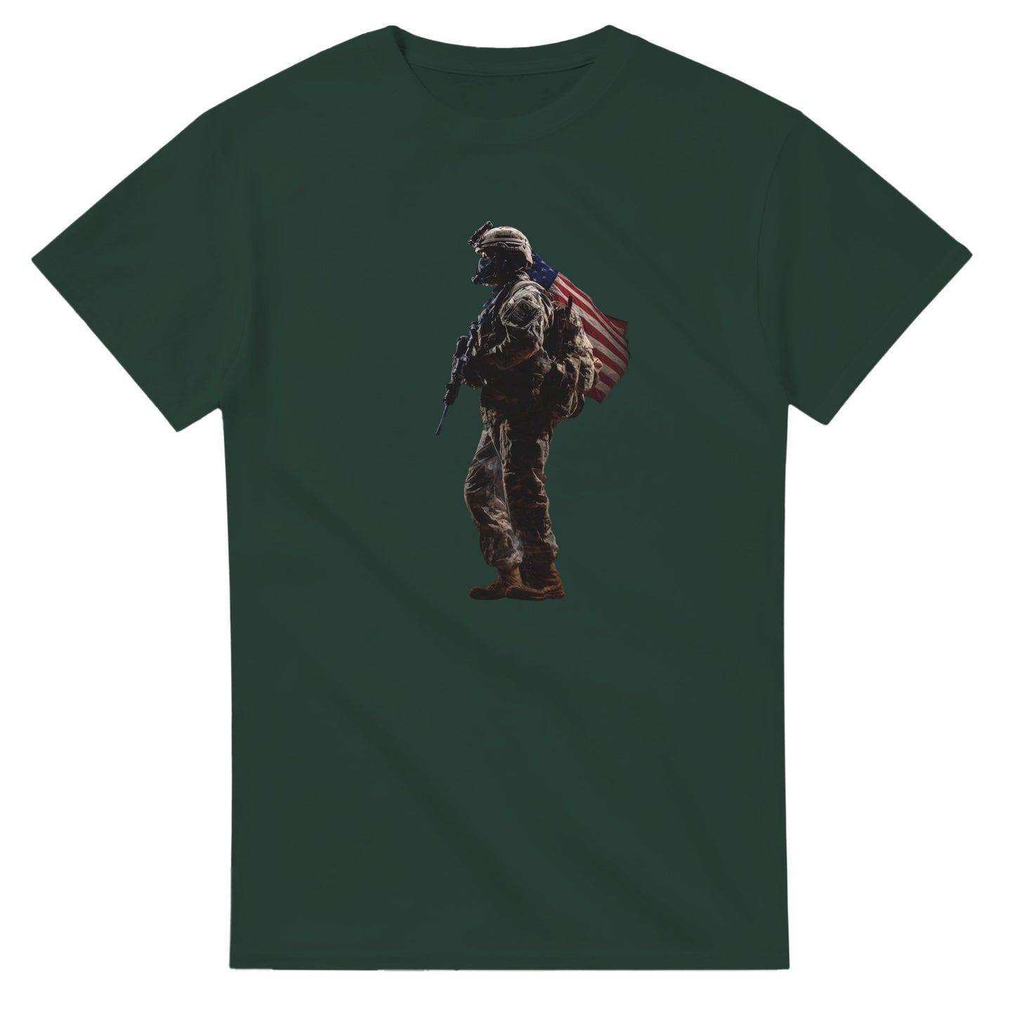 American Patriot on a heavyweight t-shirt