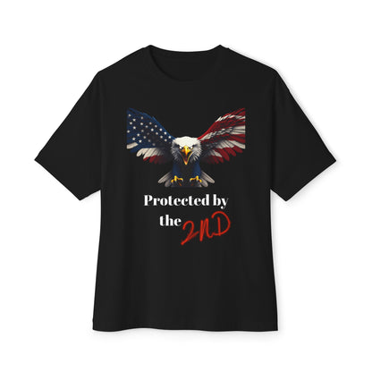 Protected By The 2nd Patriotic Eagle on a Premium Tee