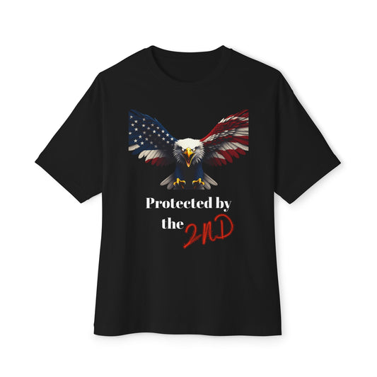 Protected By The 2nd Patriotic Eagle on a Premium Tee
