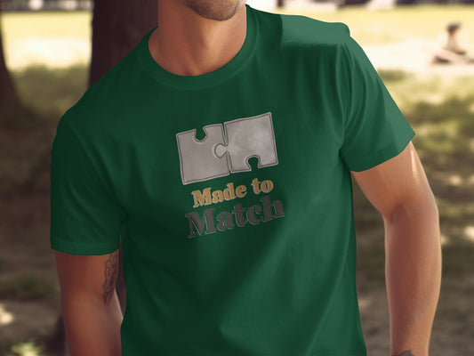 Made to Match Puzzle Piece Graphic T-Shirt
