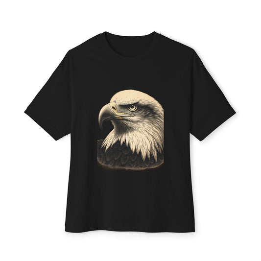Engraved Eagle Head on a Premium Tee