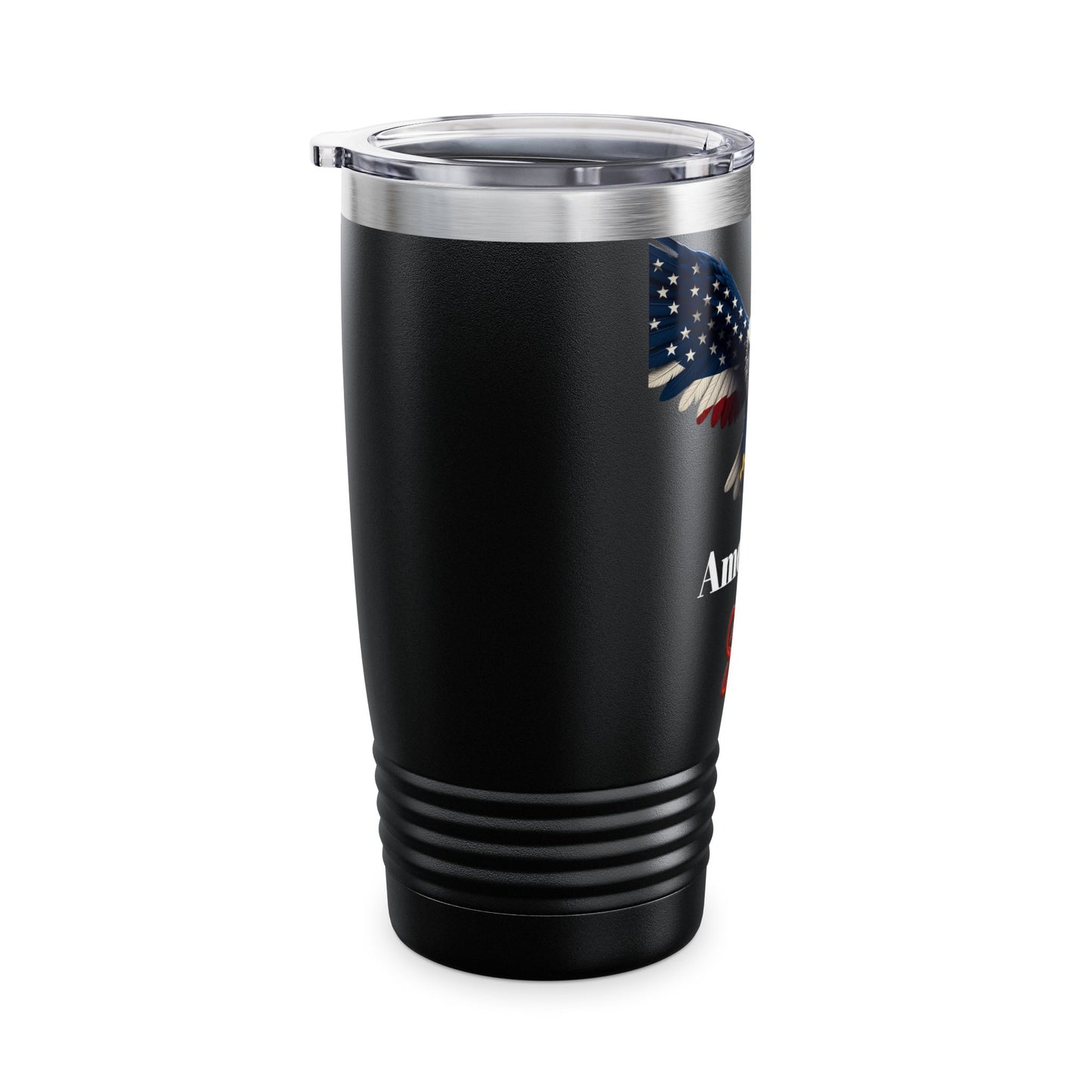 American Soil Patriotic Eagle on a 20oz Insulated Tumbler