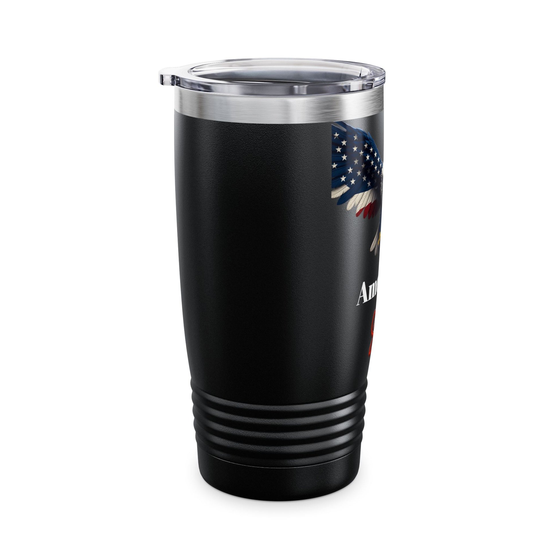 American Soil Patriotic Eagle on a 20oz Insulated Tumbler