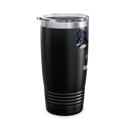 American Soil Patriotic Eagle on a 20oz Insulated Tumbler