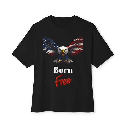 Born Free Patriotic Eagle on a Premium Tee