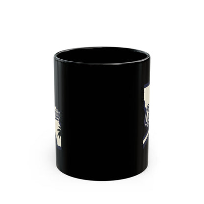 Black mug with "California State" text and logo.