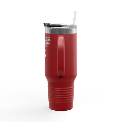 Land Of The Free Patriotic Eagle on a 40oz tumbler