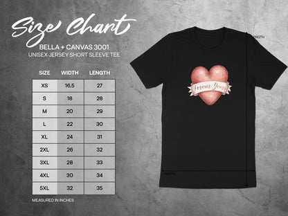 Forever Yours phrase on a Premium Tee