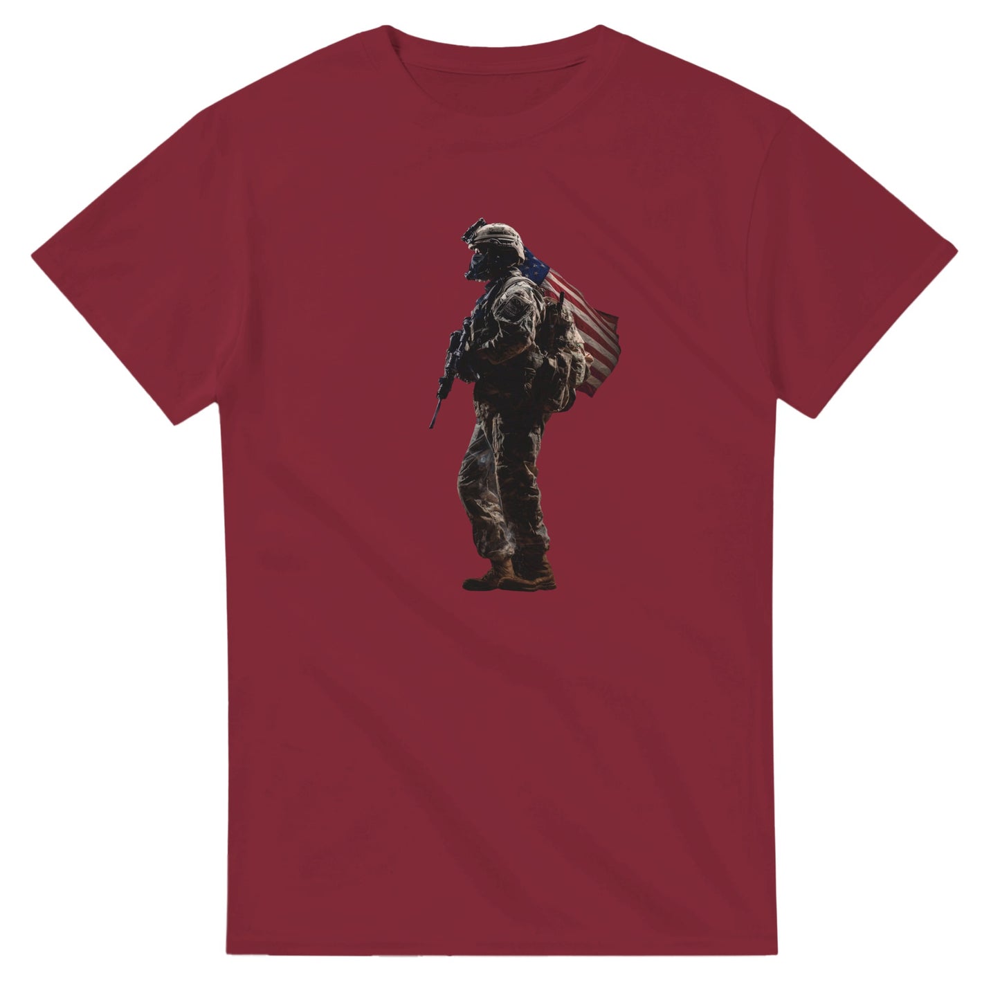 American Patriot on a heavyweight t-shirt